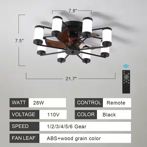 Open Box Tidion Smart Ceiling Fan with Remote Included and Timer