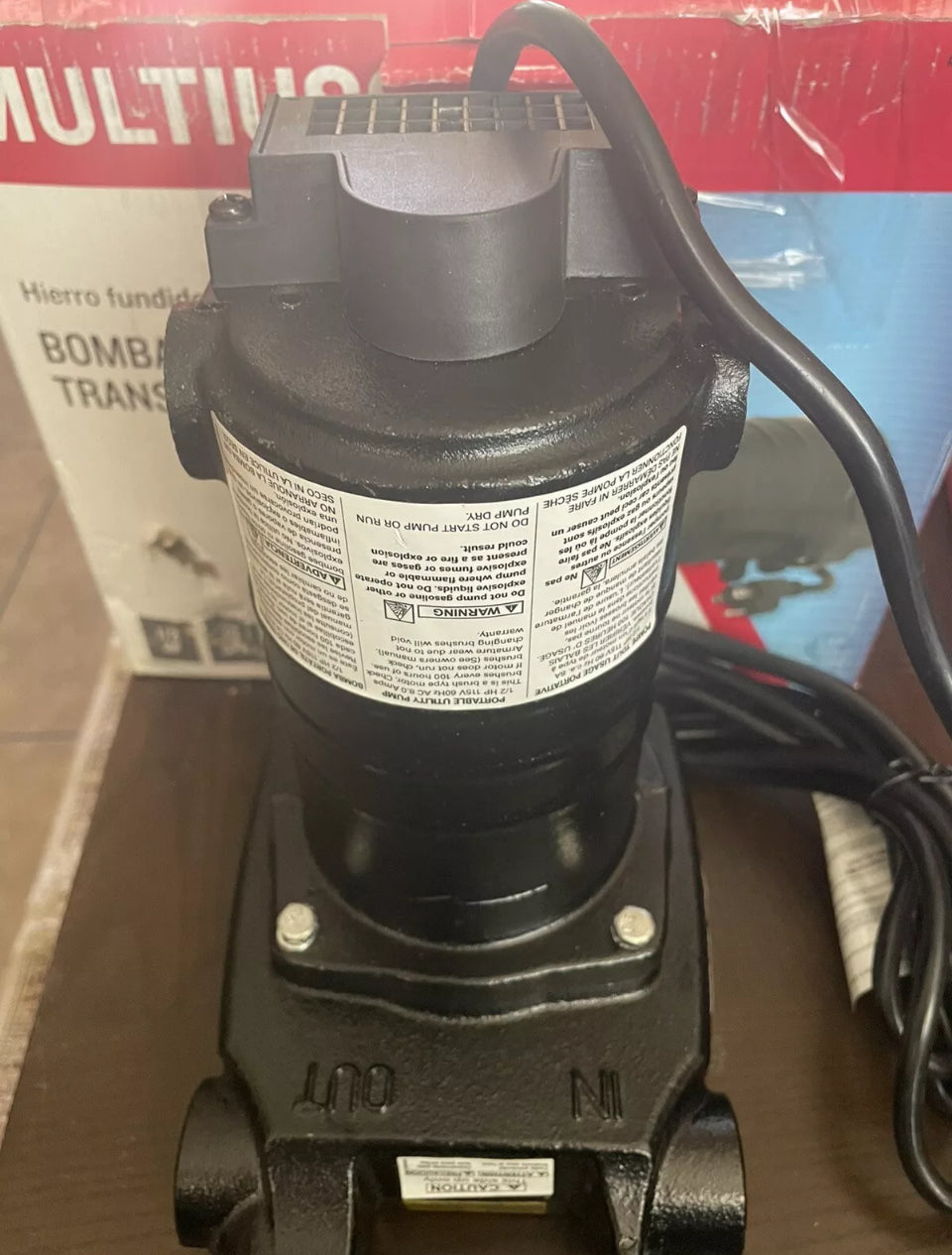 *NEW* Utilitech 0.5-HP Cast Iron Electric Utility Pump (0955642)
