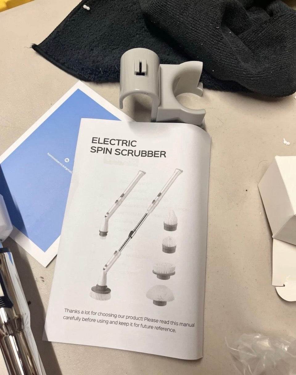 Open Box New kHelfer Electric Spin Scrubber Kh8, Upgrade Cordless Shower Scrubber