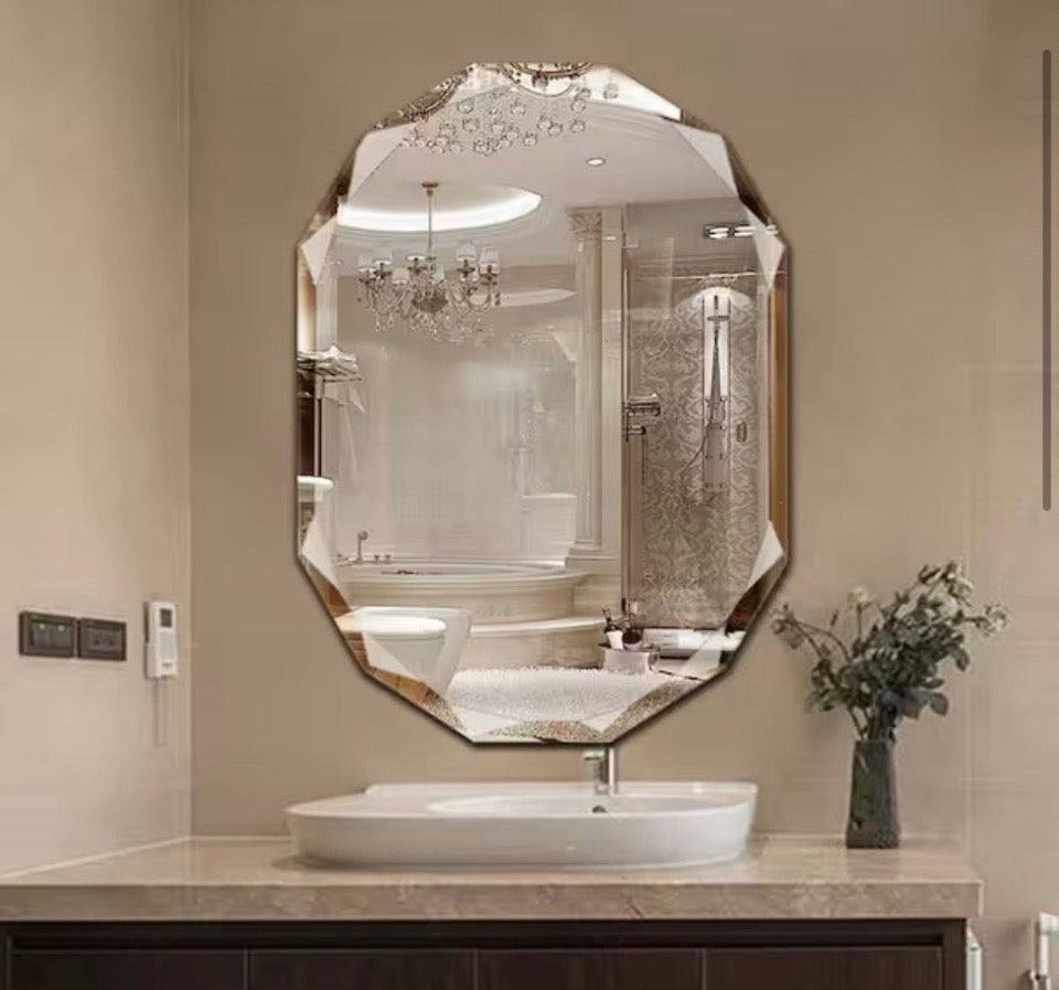 ELLO&ALLO 30 in. W x 36 in. L Single Beveled Edge Bath Wall Vanity Mirror