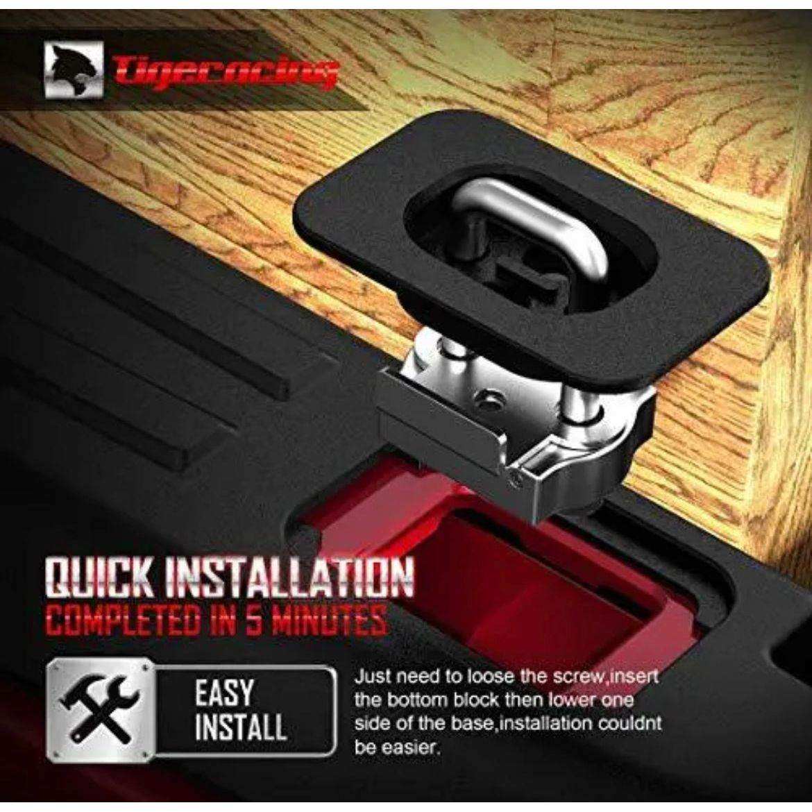 Tigeracing Tie Down Anchors Retractable Truck Bed Top Side D Ring Compatible ... - Selzalot
