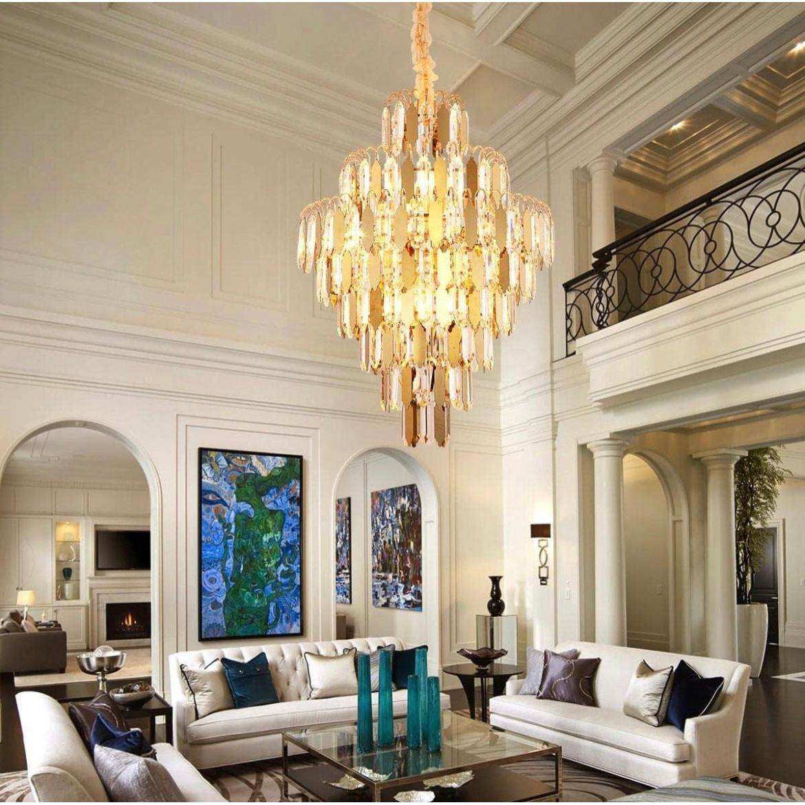 SNNXND Gold Crystal Chandelier Light Fixture 23 - Selzalot