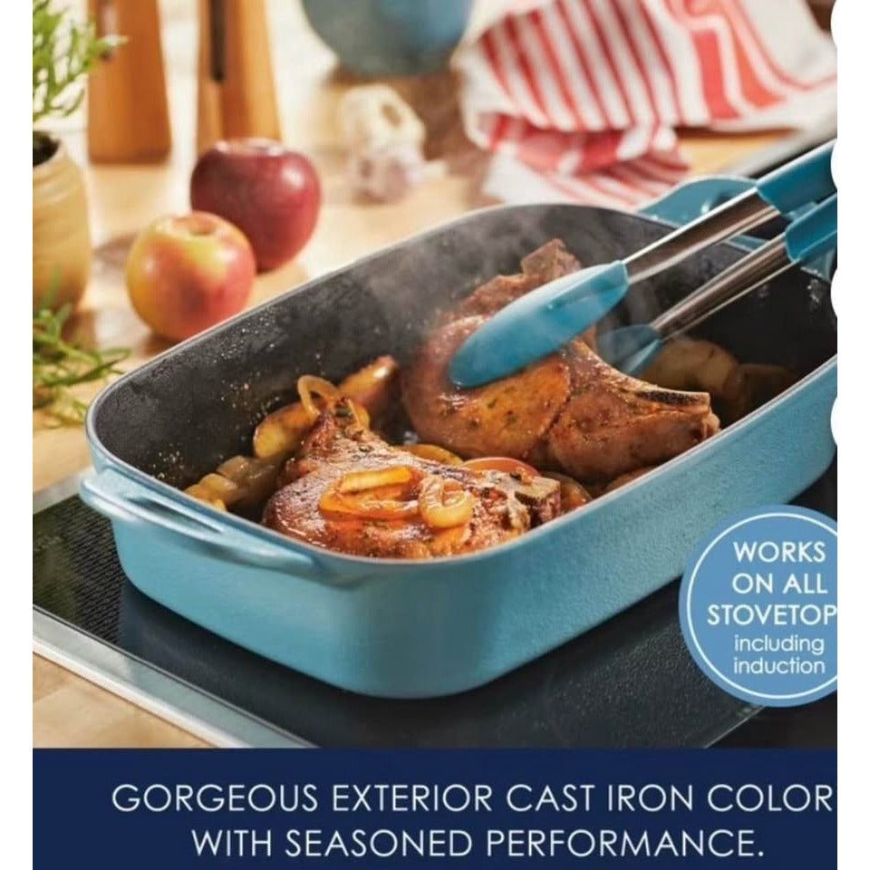 Rachael Ray Nitro Cast Iron 9-Inch x 13-Inch