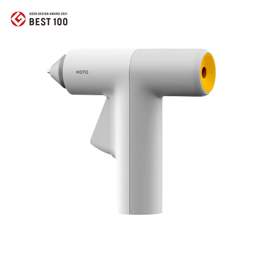 Manual glue gun with anti-scald design, precise 1mm glue flow, quick 30-second heat-up, intelligent temperature control, auto shut down, long-lasting 2000mAh battery, USB-C charging, and eco-friendly glue sticks for DIY and crafts.