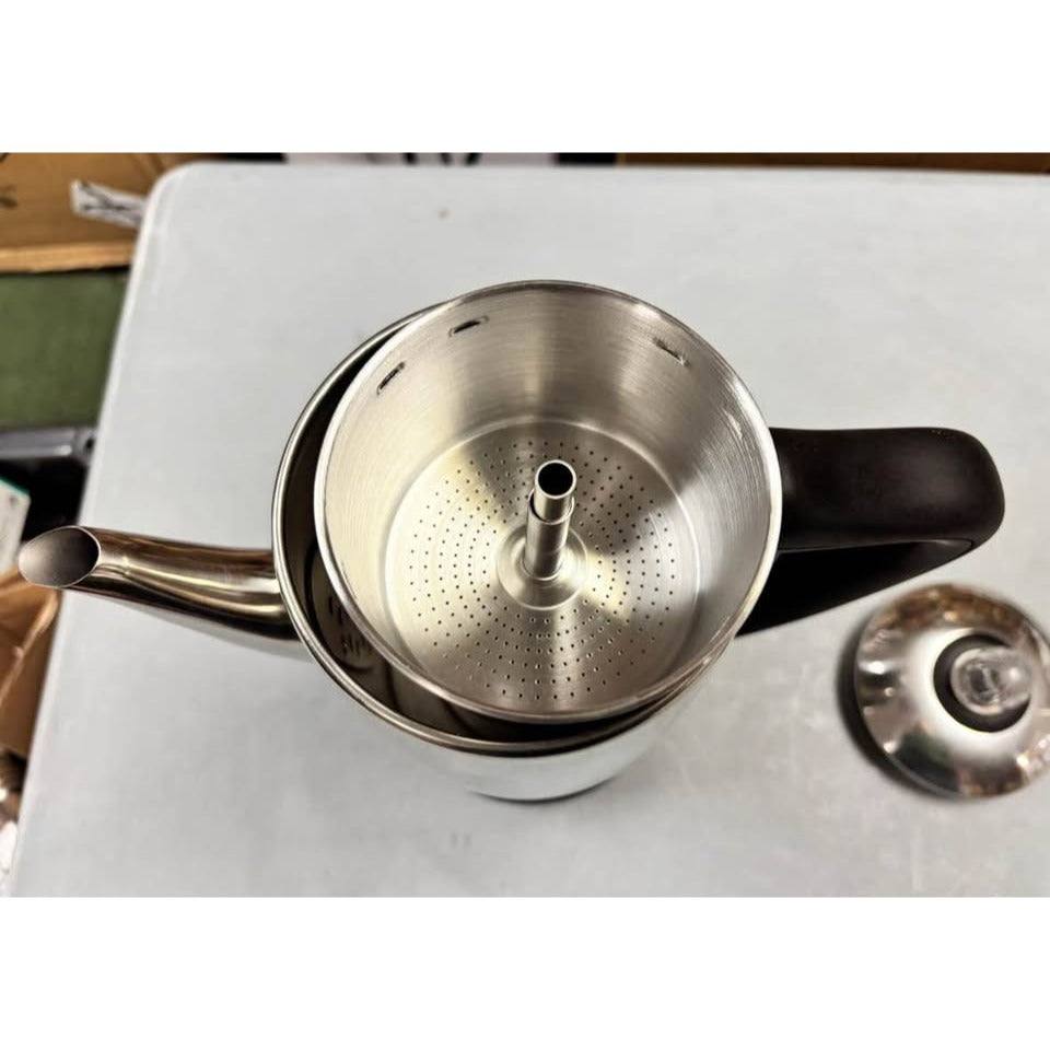 Elite Gourmet EC812 Electric 12-Cup Coffee Percolator with Keep Warm, Clear Brew Progress Knob Cool-