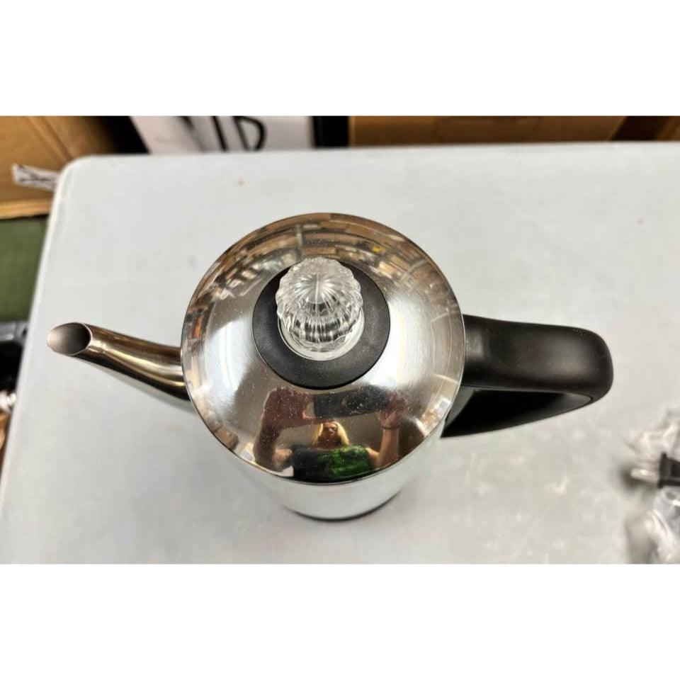 Elite Gourmet EC812 Electric 12-Cup Coffee Percolator with Keep Warm, Clear Brew Progress Knob Cool-