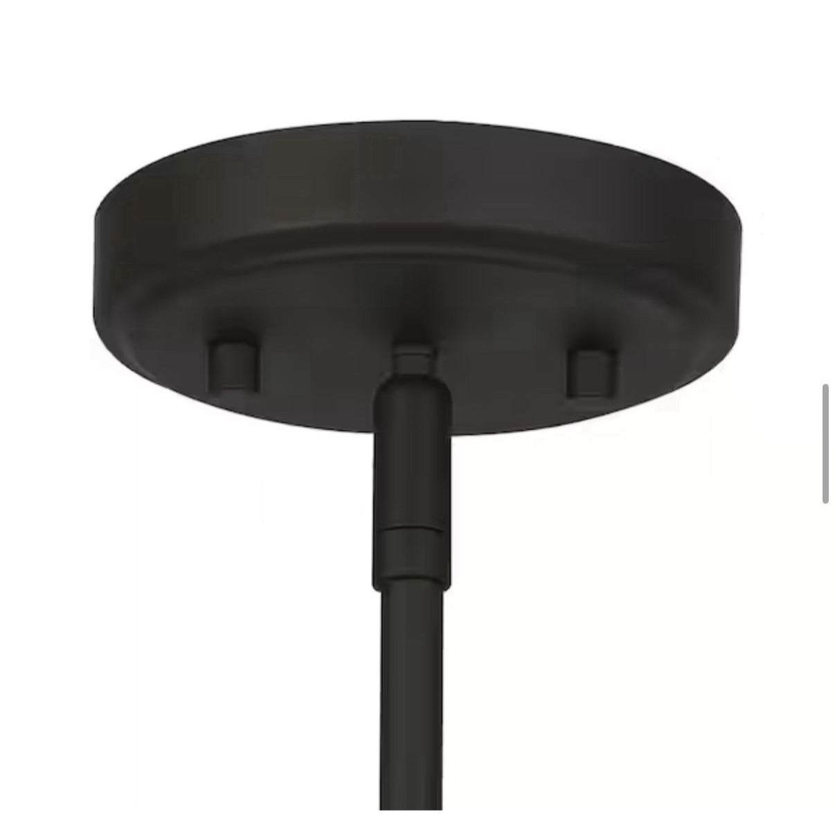LNC Modern 1-Light Oil Rubbed Bronze Cylinder Mini Pendant Light with Seed Glass
