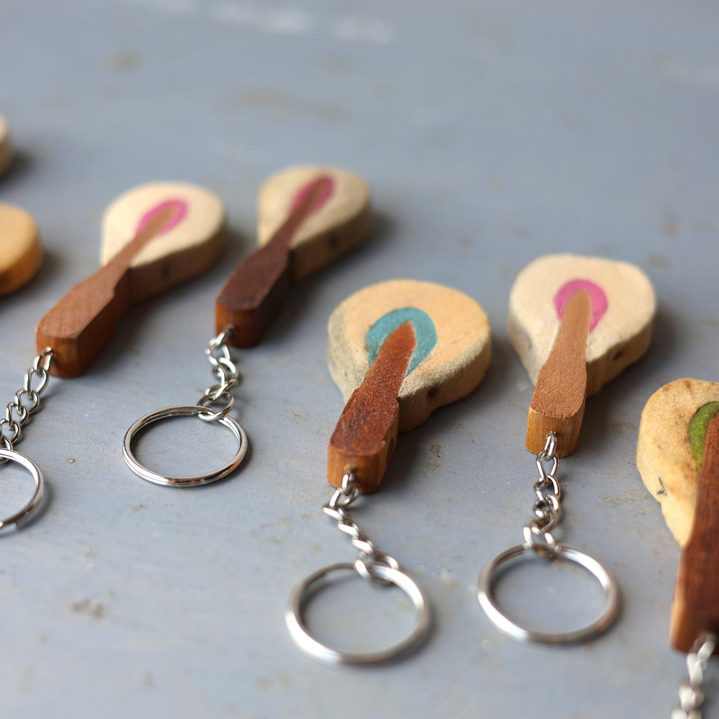 Reclaimed Piano Hammer Keychains
