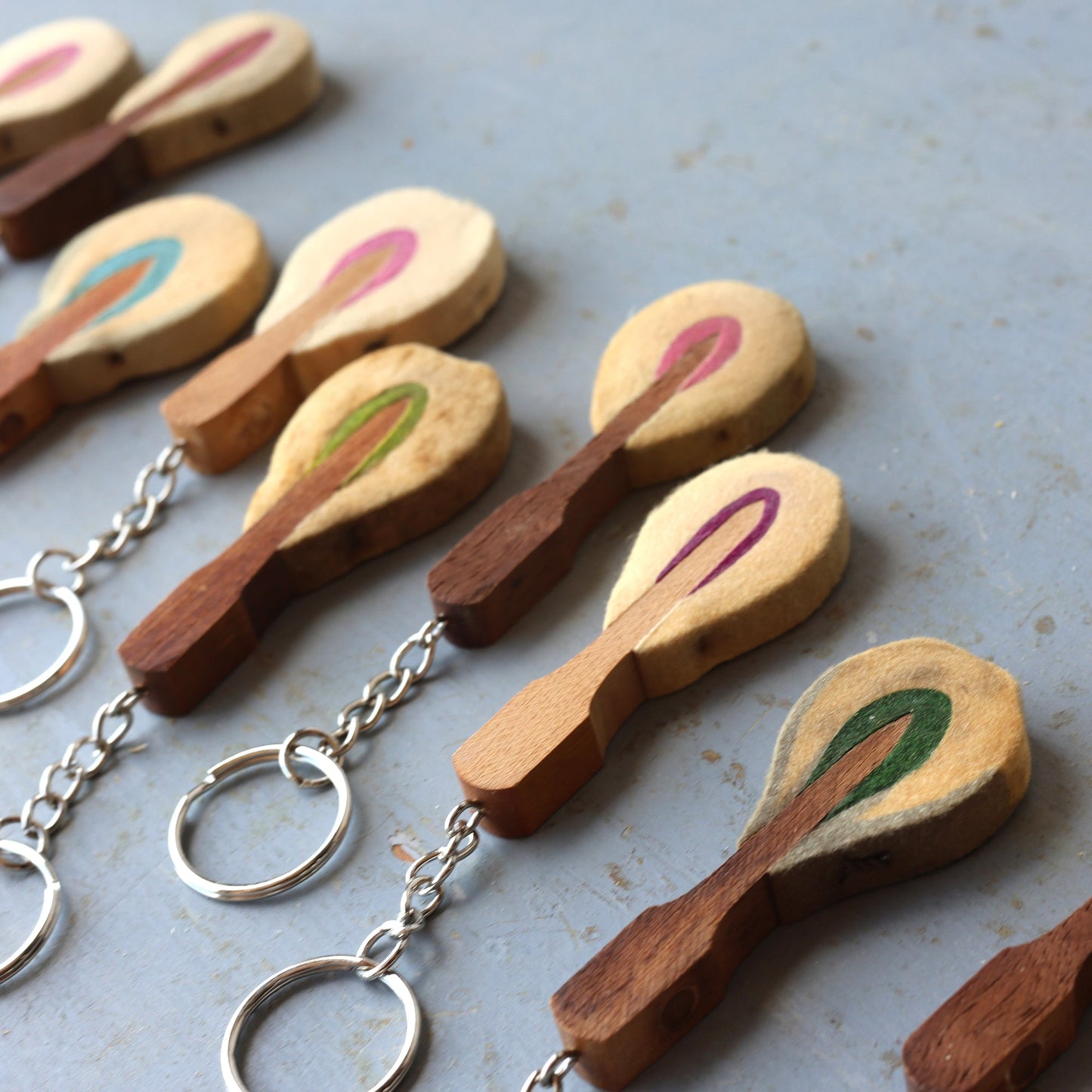 Reclaimed Piano Hammer Keychains
