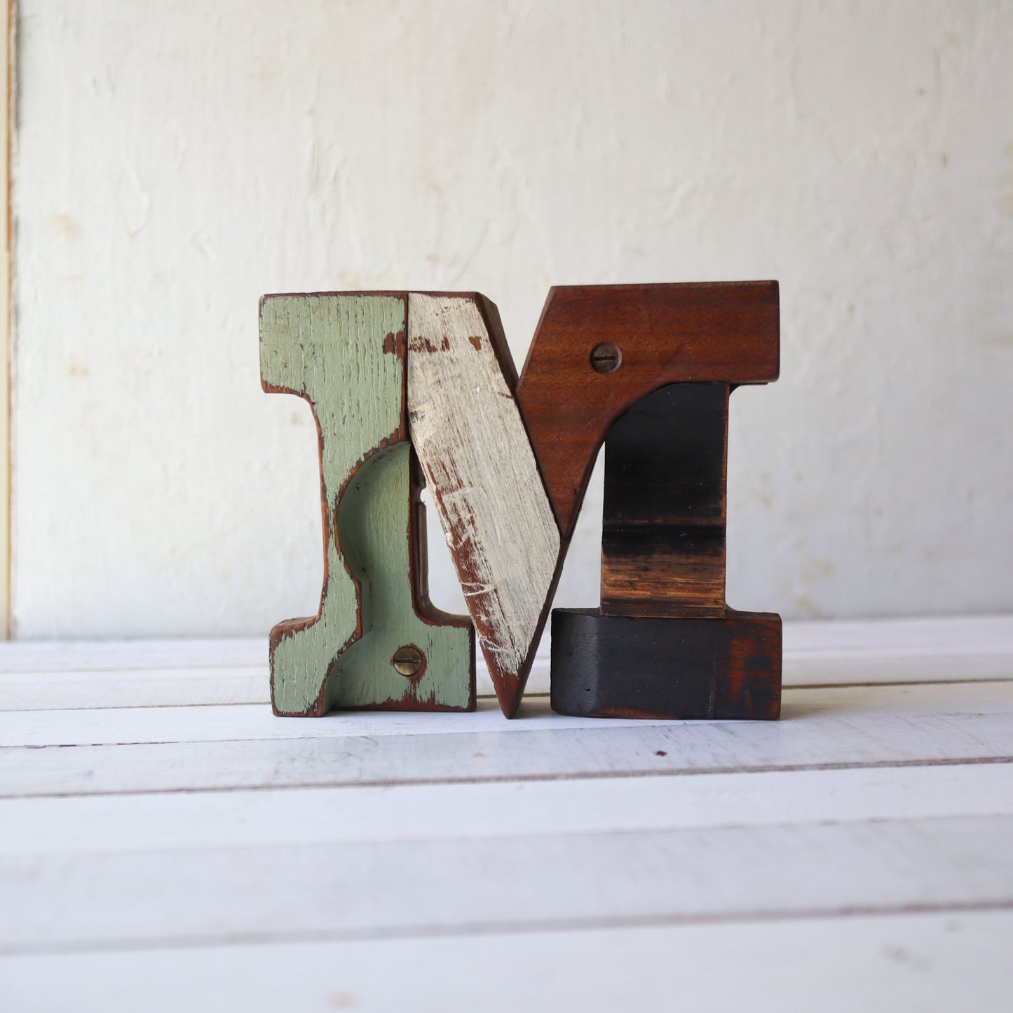 Reclaimed Wooden Letters