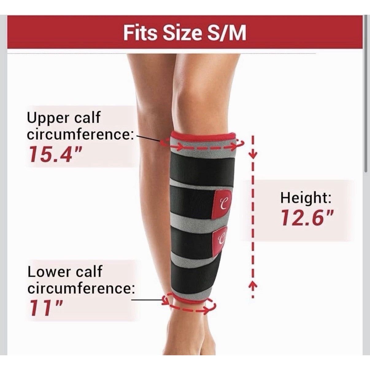Leg Heating Pad Wearable Heat Pad  for Leg and Calf Electric Heat Wrap SMALL