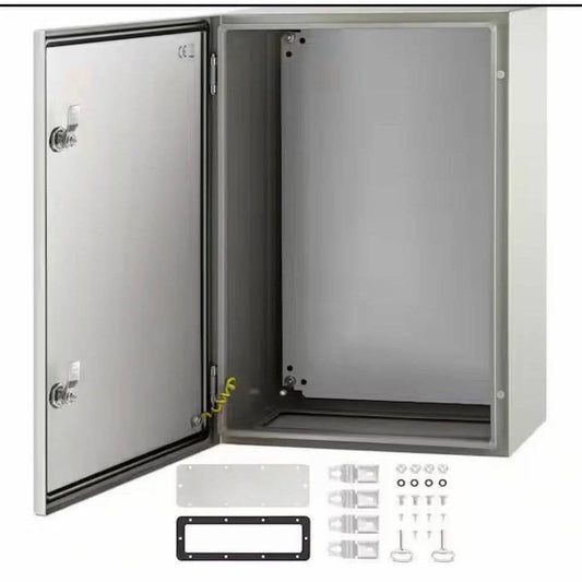 VEVOR Electrical Enclosure 24x16x10 inch carbon steel lockable waterproof junction box with IP66 rating