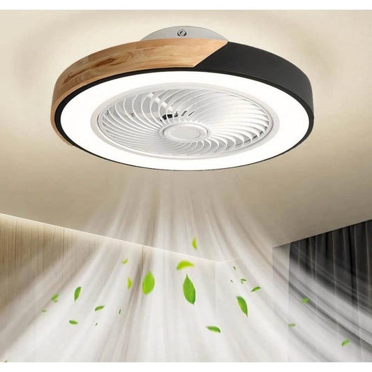 Orren Ellis Blodgett 19.75-inch bladeless LED smart ceiling fan with remote and dimmable lighting