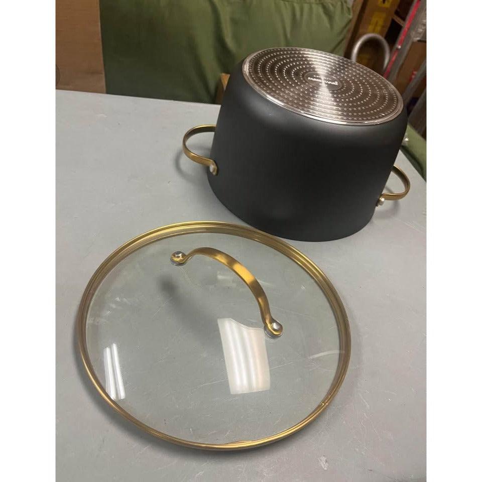 Farberware Forged Induction Ceramic Nonstick Cookware Stockpot with Lid, Dishwasher Safe, Suitable f