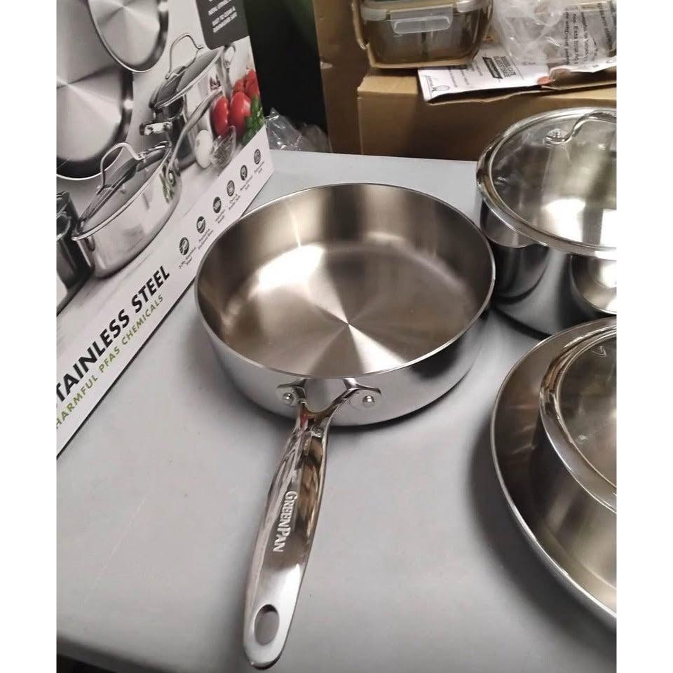 Valencia Pro Stainless Steel Uncoated 10-piece cookware set READ DESCRIPTION!!!