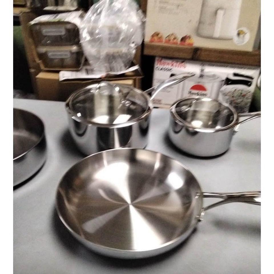 Valencia Pro Stainless Steel Uncoated 10-piece cookware set READ DESCRIPTION!!!