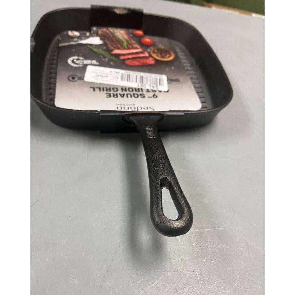 Sedona Kitchen Cast Iron 9"Square Grill Pan