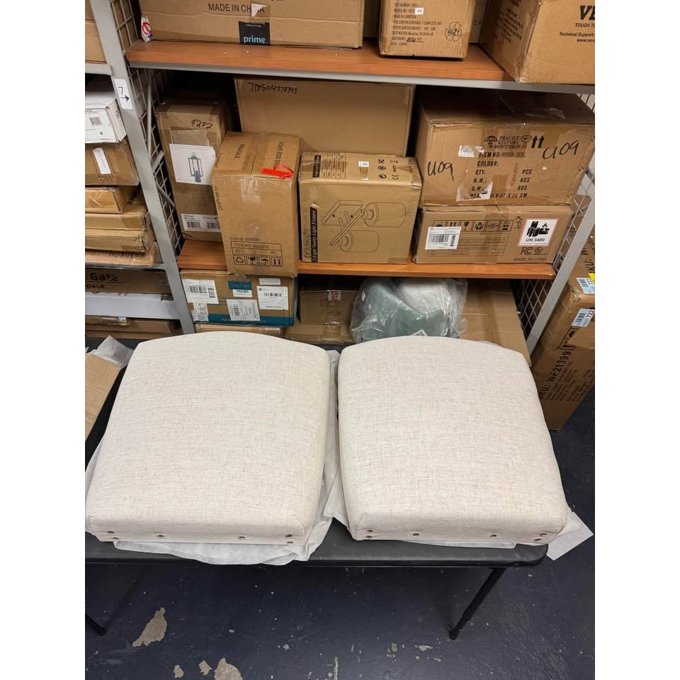 Arvad 19.7'' H Upholstered Dining Chair (Set of 2) Cream