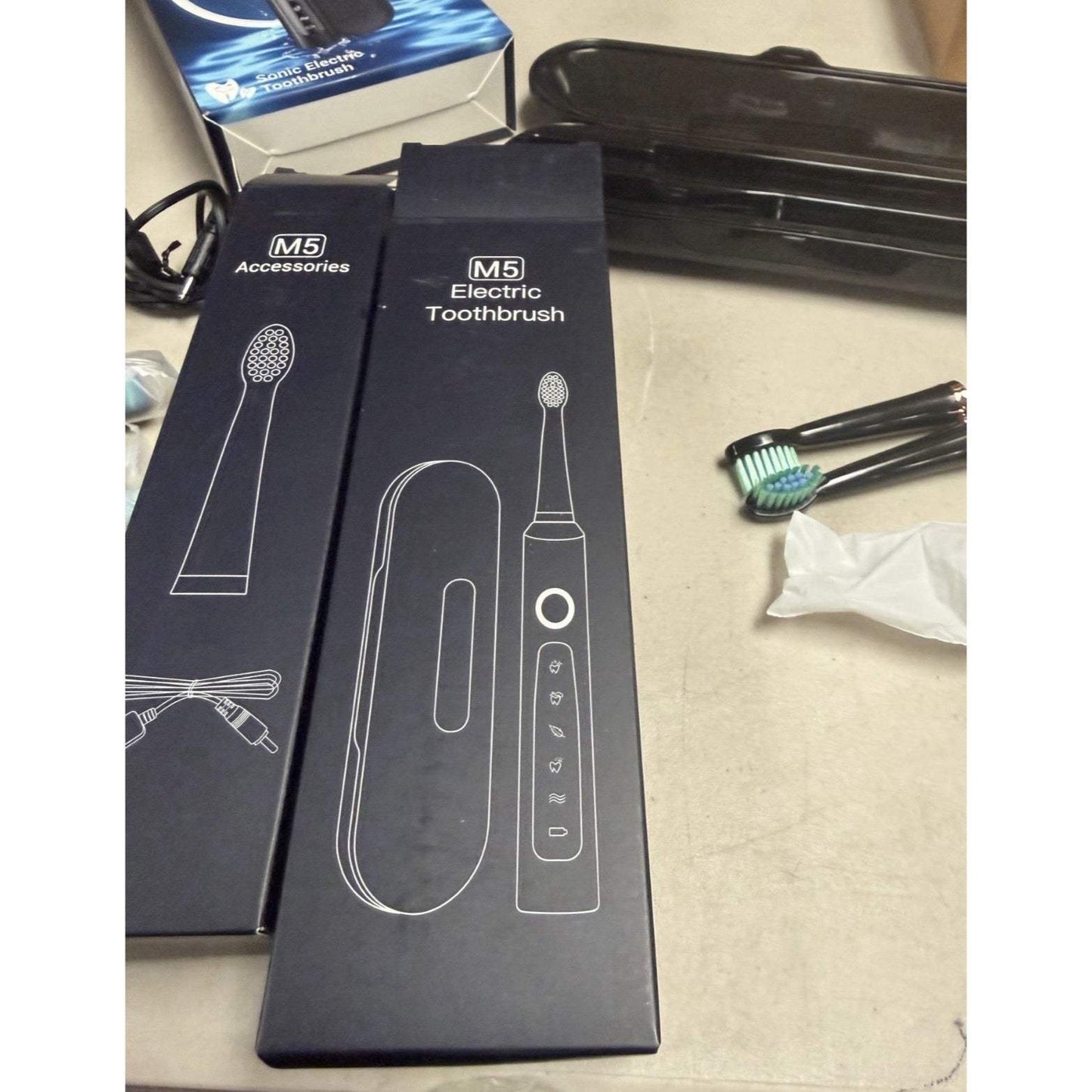 Sonic Electric Toothbrush for Adults - Rechargeable Electric Toothbrush with ...