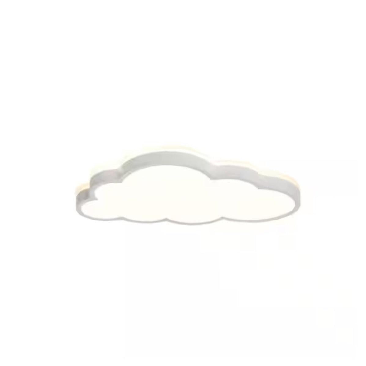 HUOKU Lumin 20 in. White Integrated LED Flush Mount Selectable CCT Cloud Ceiling Light Main Lighting for Nursery Kitchen