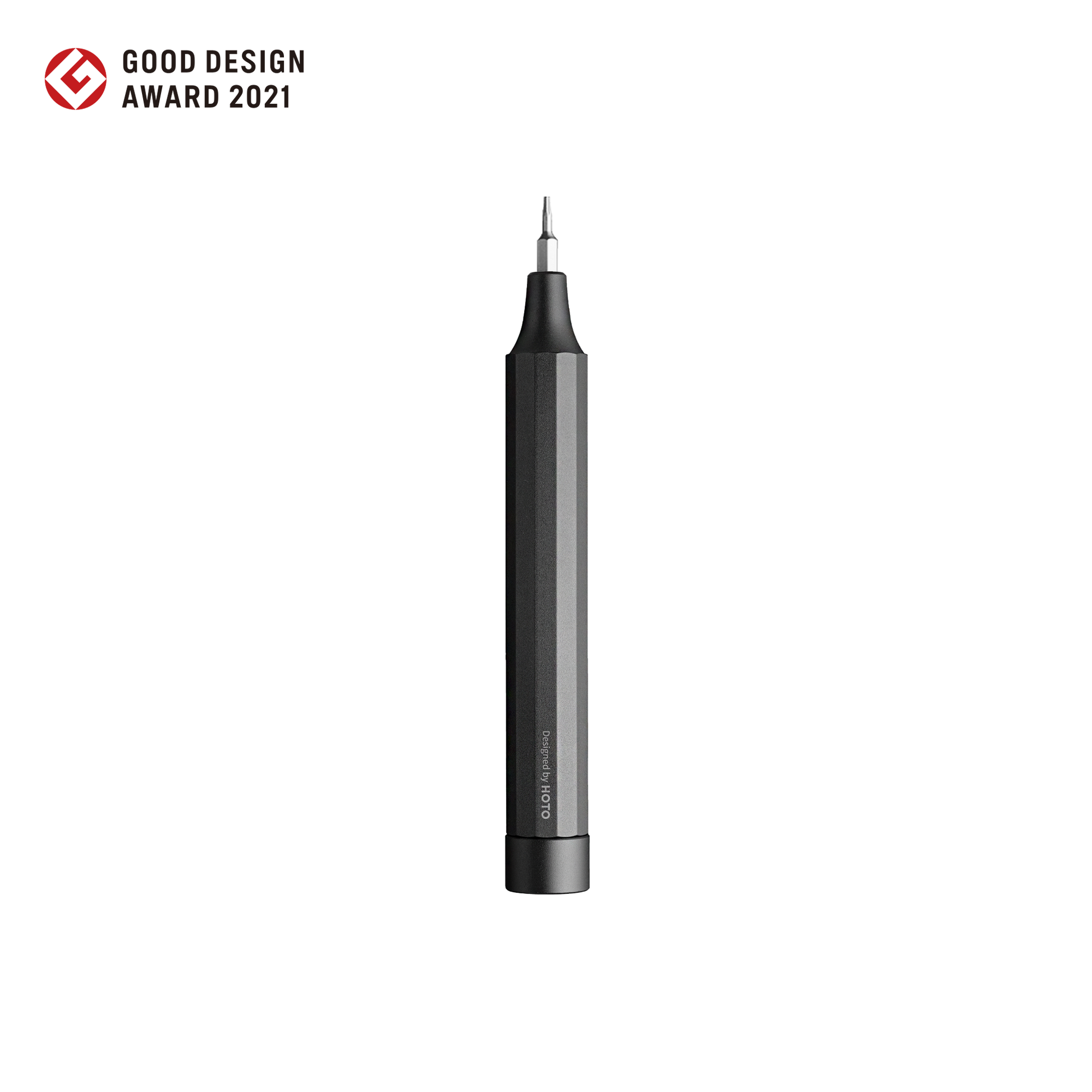 Compact precision screwdriver pen with durable aluminum alloy body and magnetic bit storage for versatile electronics repair tasks.
