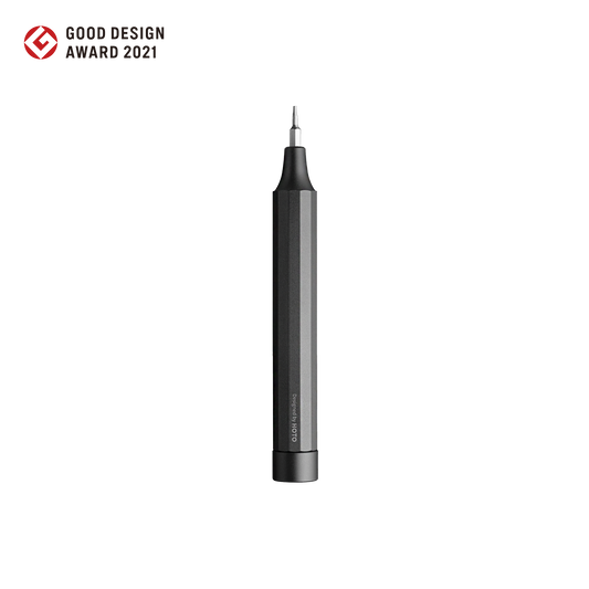 Compact precision screwdriver pen with durable aluminum alloy body and magnetic bit storage for versatile electronics repair tasks.