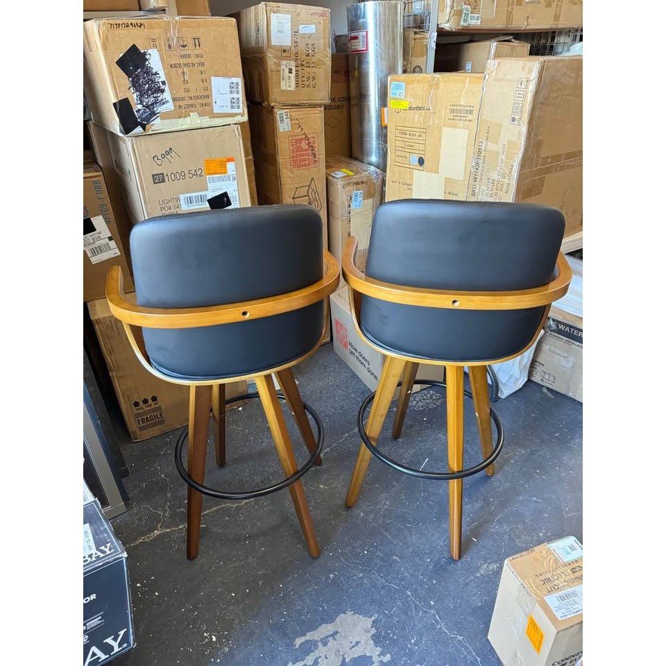 Corrigan studios Sitaram Swivel Bar Stools (Set of 2)