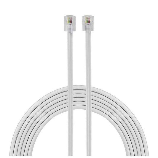 Power Gear Telephone Line Cord 100ft with modular jack ends for phones and modems