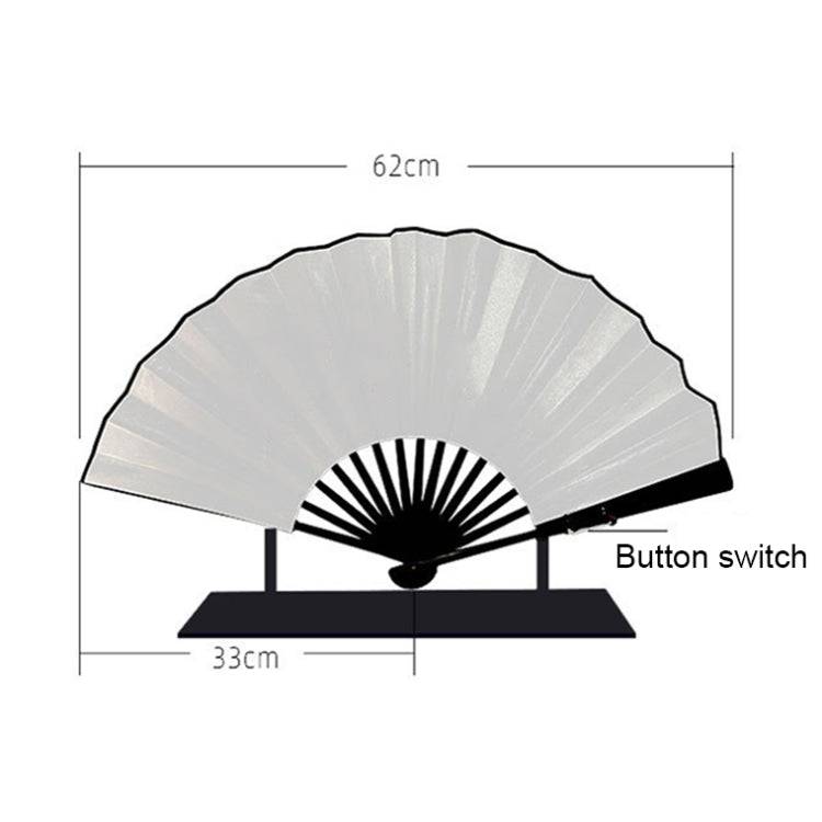 00021 LED Prom Lighting Folding Fan Bar Colorful Atmosphere Group Props, Color: Red