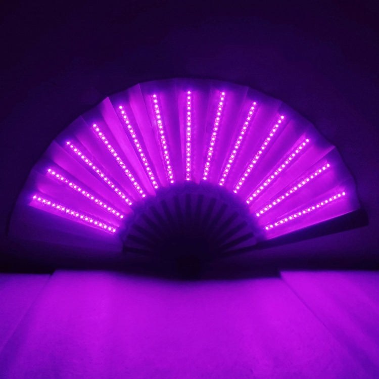 Pink LED prom lighting folding fan bar with colorful LED lights for party atmosphere