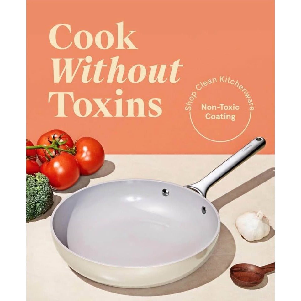 Caraway Nonstick Ceramic Frying Pan (2.7 qt, 10.5"") - Non Toxic"