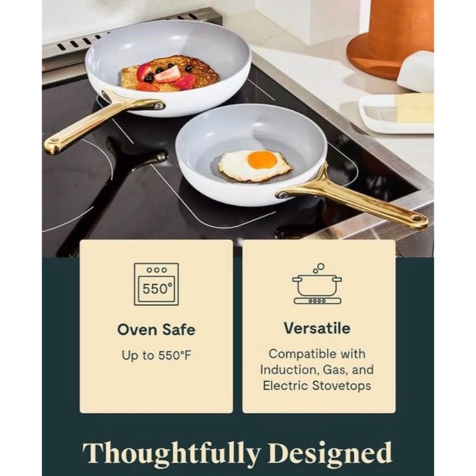 Caraway Nonstick Ceramic Frying Pan (2.7 qt, 10.5"") - Non Toxic"