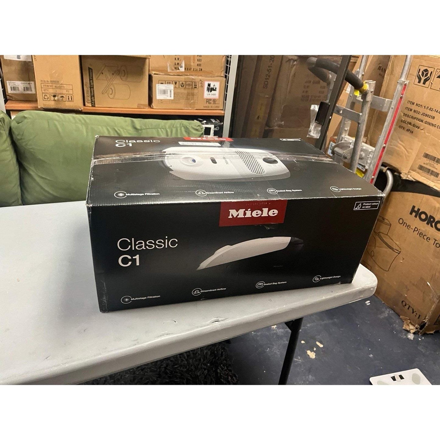 Miele Classic C1 Pure Suction PowerLine Graphite Gray Canister Vacuum Cleaner
