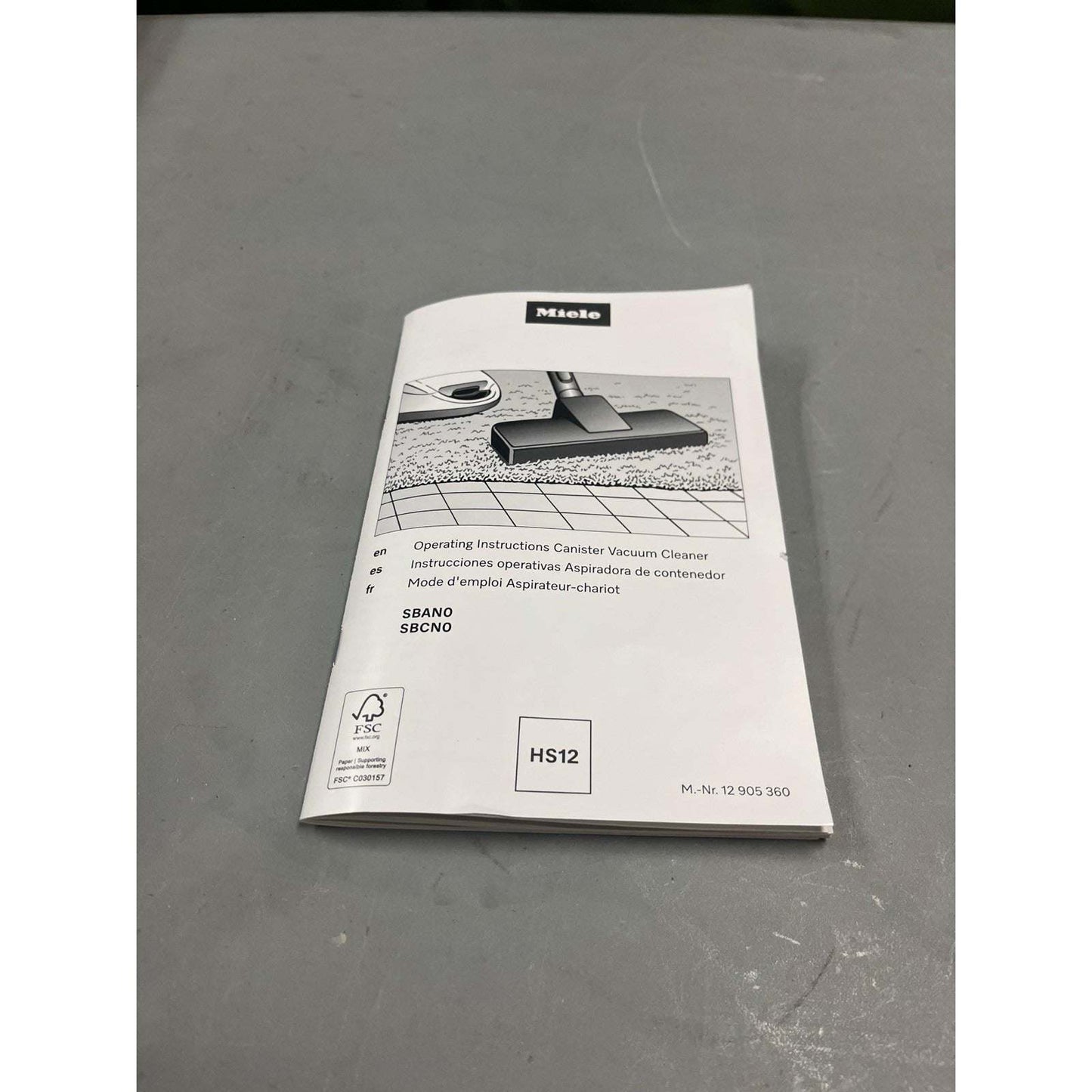 Miele Classic C1 Pure Suction PowerLine Graphite Gray Canister Vacuum Cleaner