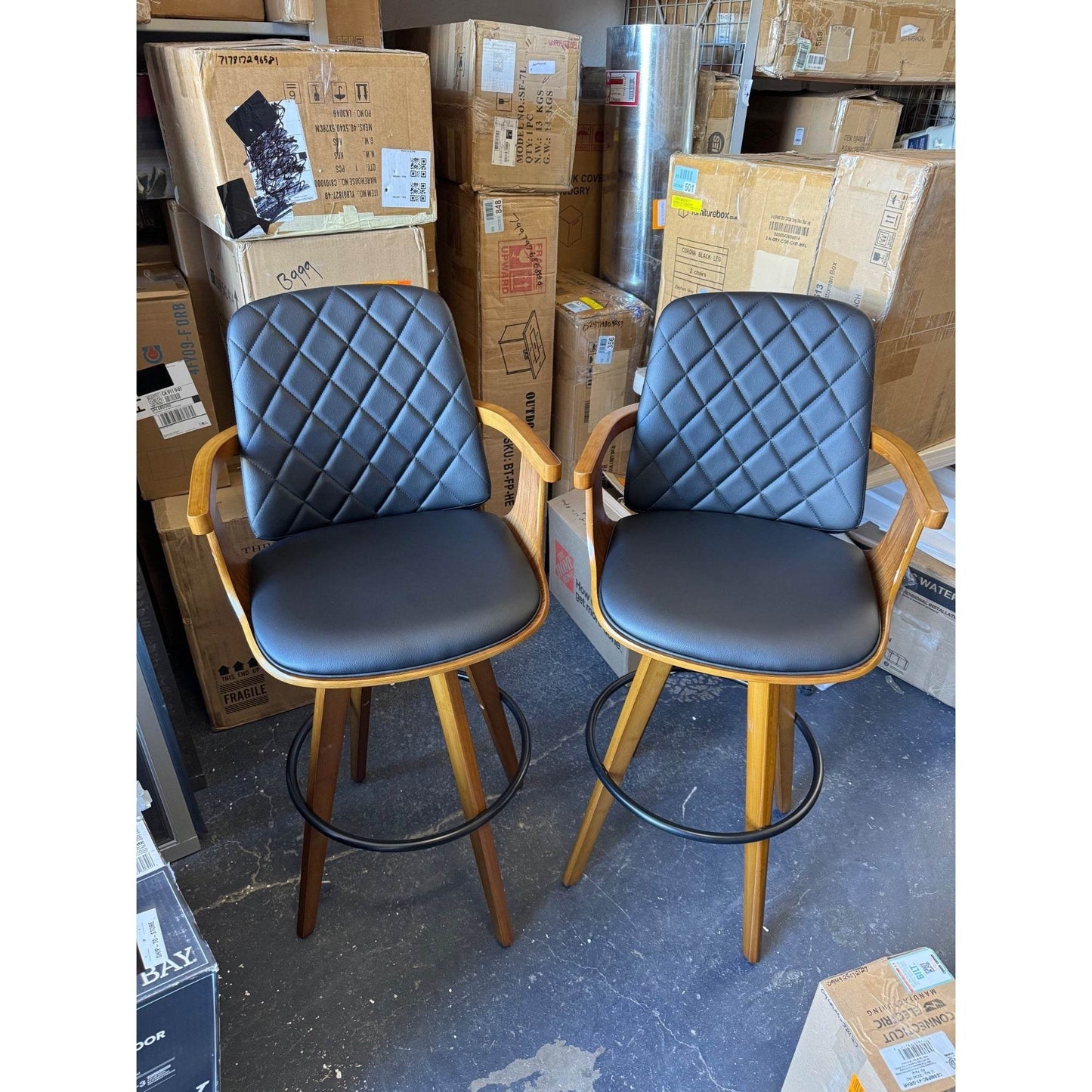 Sitaram Swivel Bar Stools (Set of 2) By Corrigan Studio
