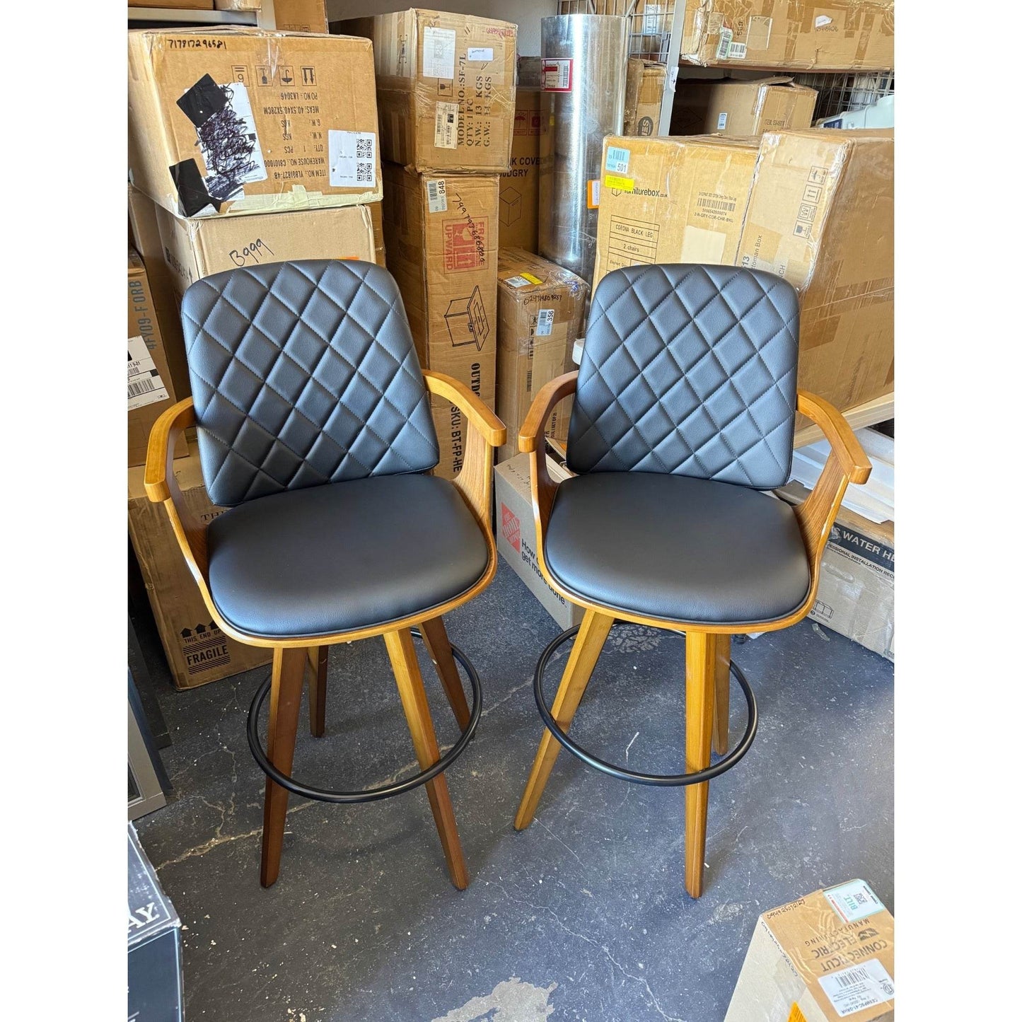 Sitaram Swivel Bar Stools (Set of 2) By Corrigan Studio