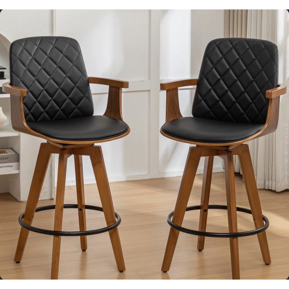 Sitaram Swivel Bar Stools (Set of 2) By Corrigan Studio