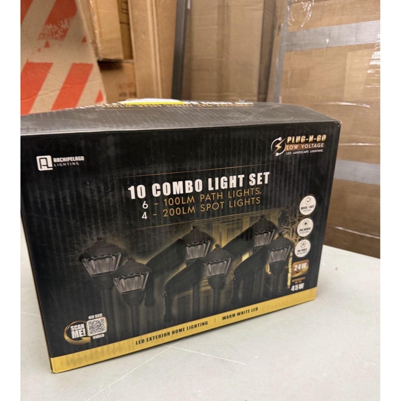 Low Voltage Black Dusk to Dawn Plug-In-Go Combo Integrated LED Landscape Light K