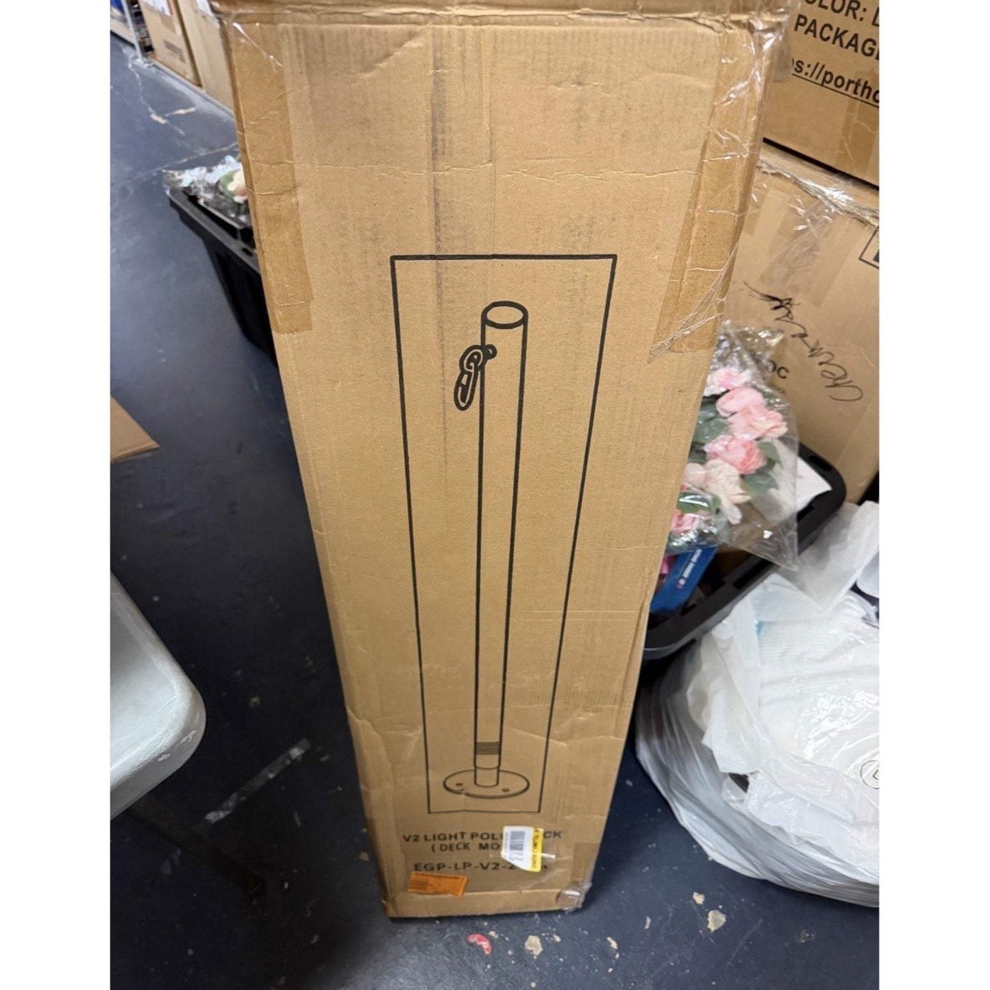 EXCELLO GLOBAL PRODUCTS String Light Poles-2 Pack-Extends to 10 Feet – Deck