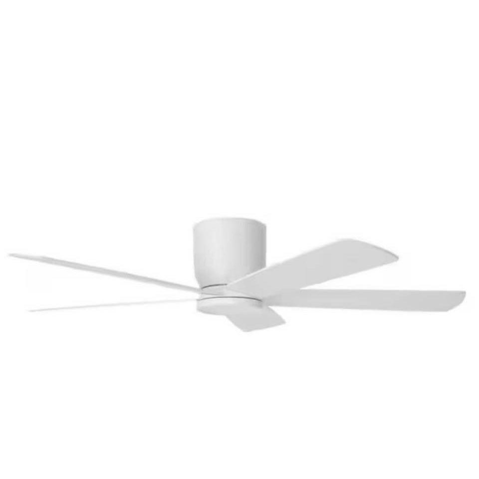 HOME DECORATORS COLLECTION Britton 52 in. Integrated LED Indoor Matte White Ceiling fan