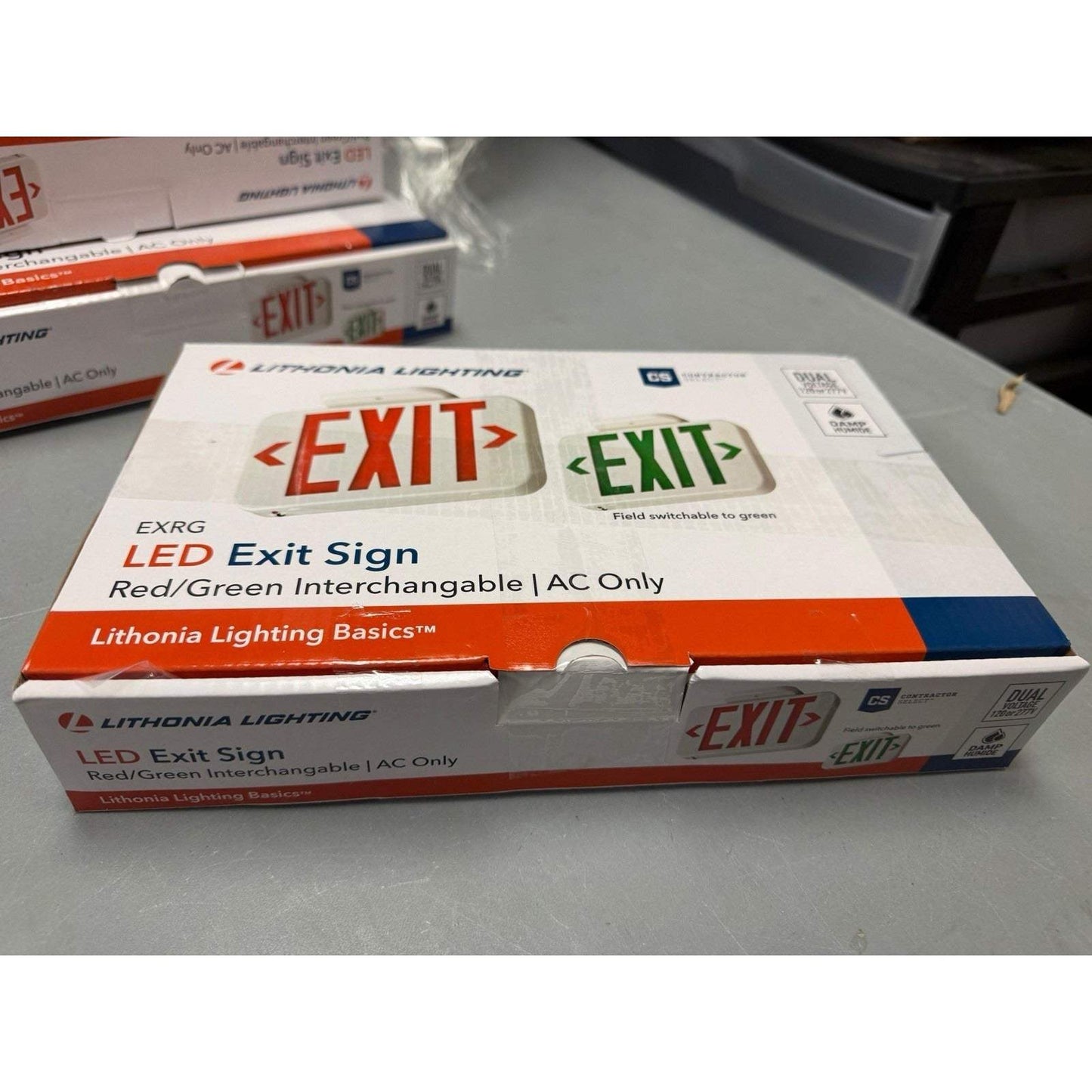 Lithonia Lighting Contractor Select Integrated LED White Exit Sign