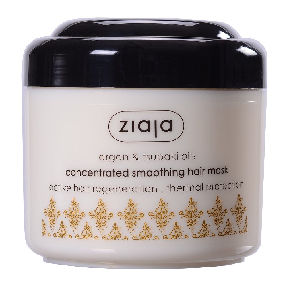 Ziaja Argan & Tsubaki Oils concentrated smoothing hair mask for dry damaged hair with thermal protection and active regeneration