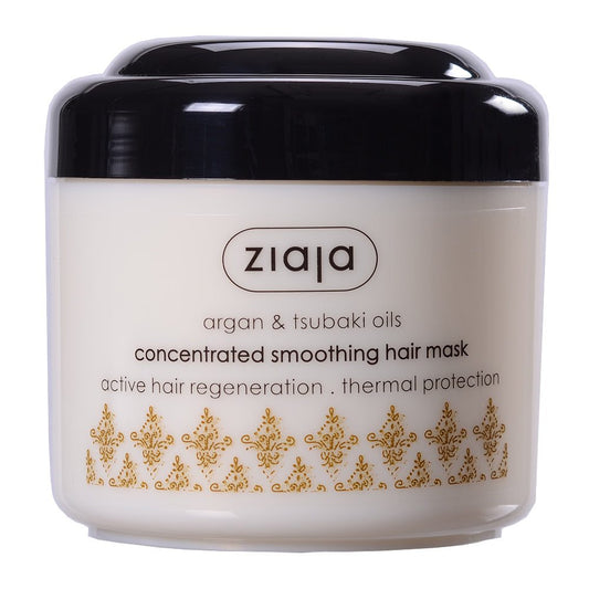 Ziaja Argan & Tsubaki Oils concentrated smoothing hair mask for dry damaged hair with thermal protection and active regeneration