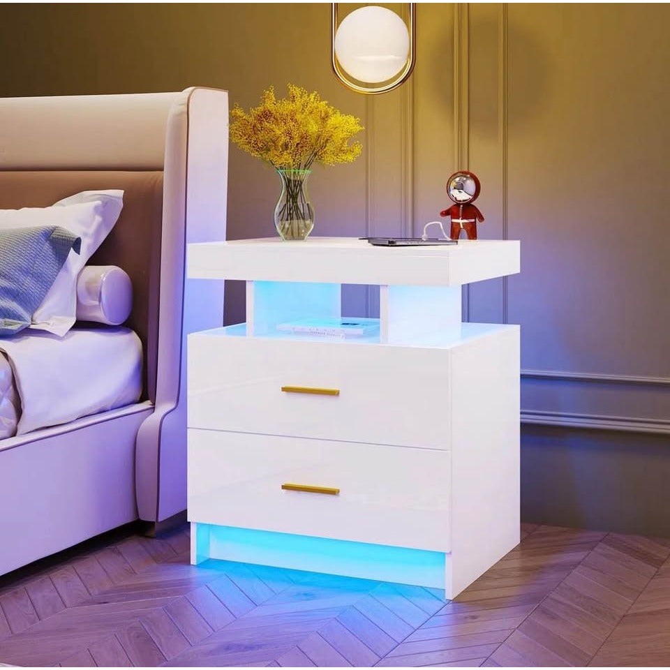 Wade Logan Ashten 2 drawer nightstand