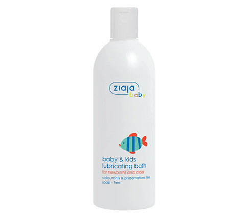 Baby & Kids Nourishing Bath bottle with fish graphic, soap-free and colorants free gentle cleanser for newborns and kids