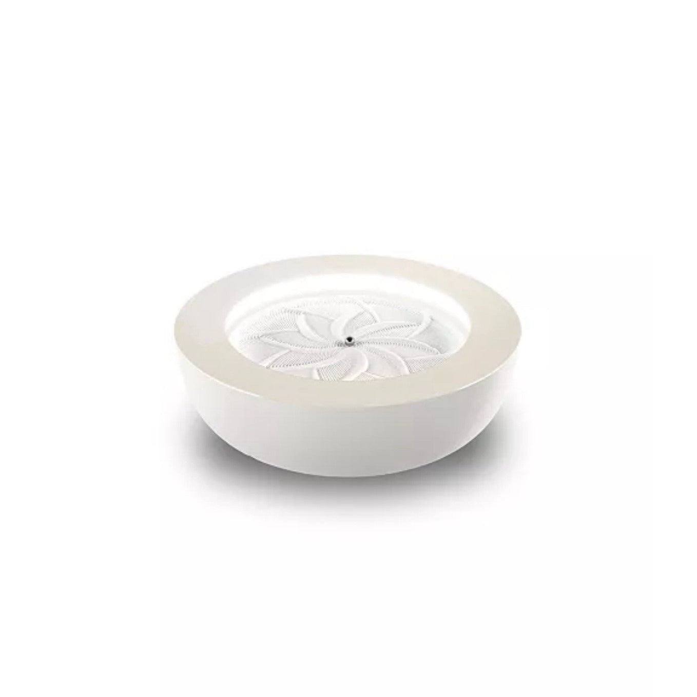 HoMedics Drift 16-inch cream meditation sand table with customizable LED lighting and Bluetooth features
