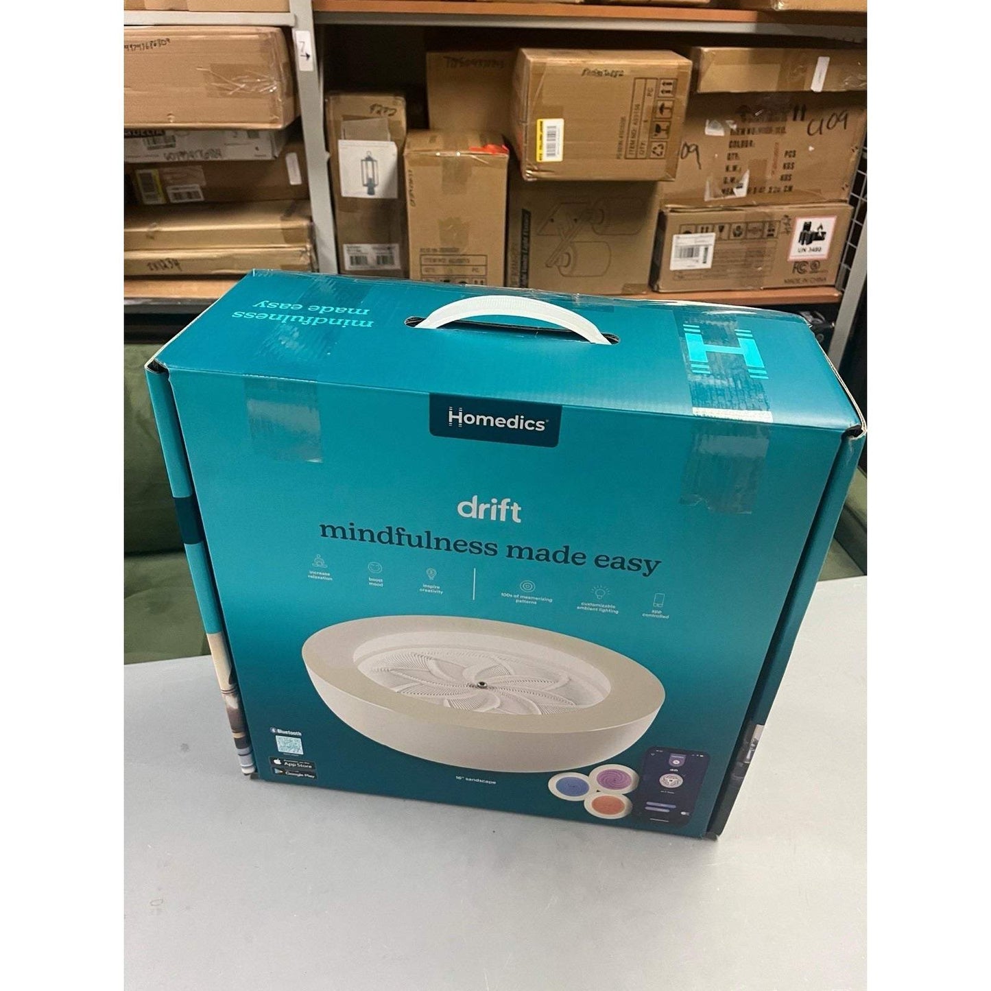HoMedics drift 16" Meditation Sand Table - Cream (ST-300-CE)