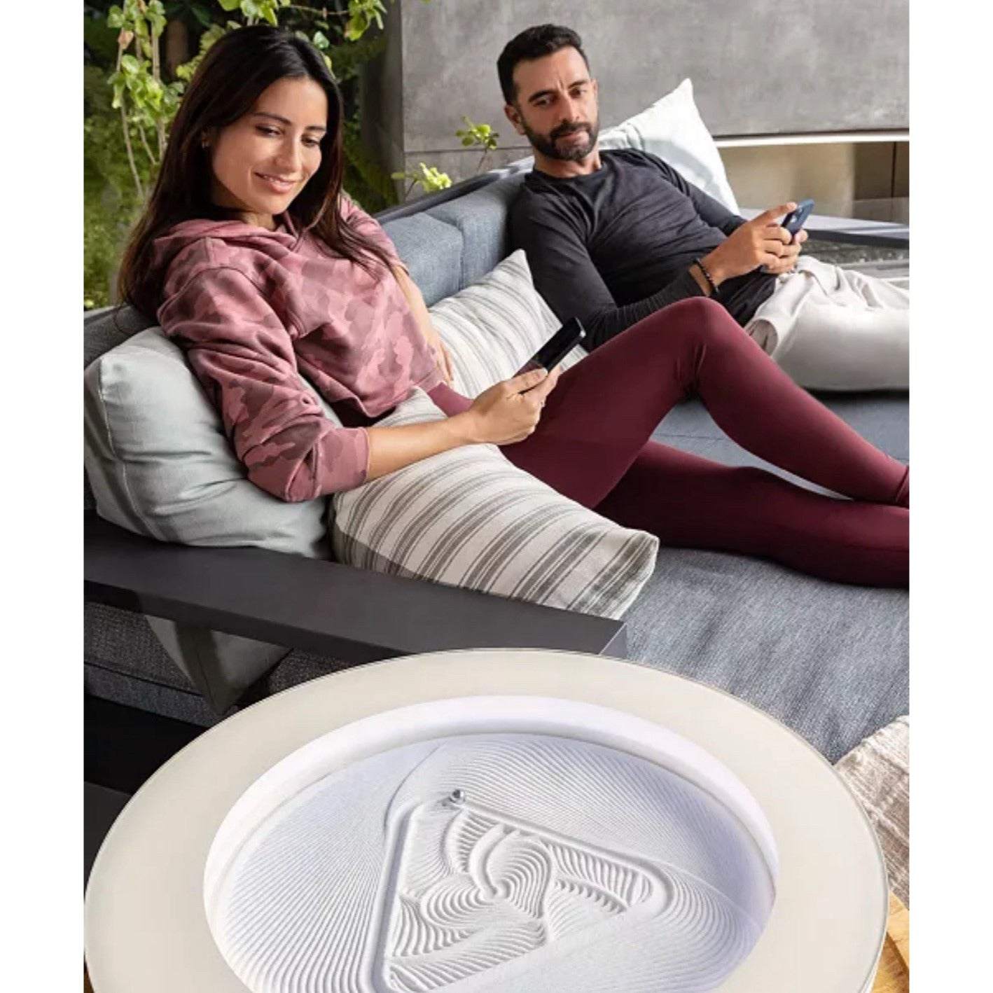 HoMedics drift 16" Meditation Sand Table - Cream (ST-300-CE)