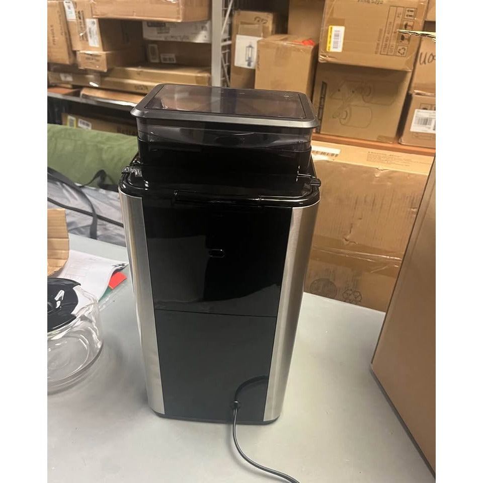 Used like new Melitta Aroma Fresh Plus 10c Drip Coffeemaker with Coffee Grinder: Stainless Steel, Di
