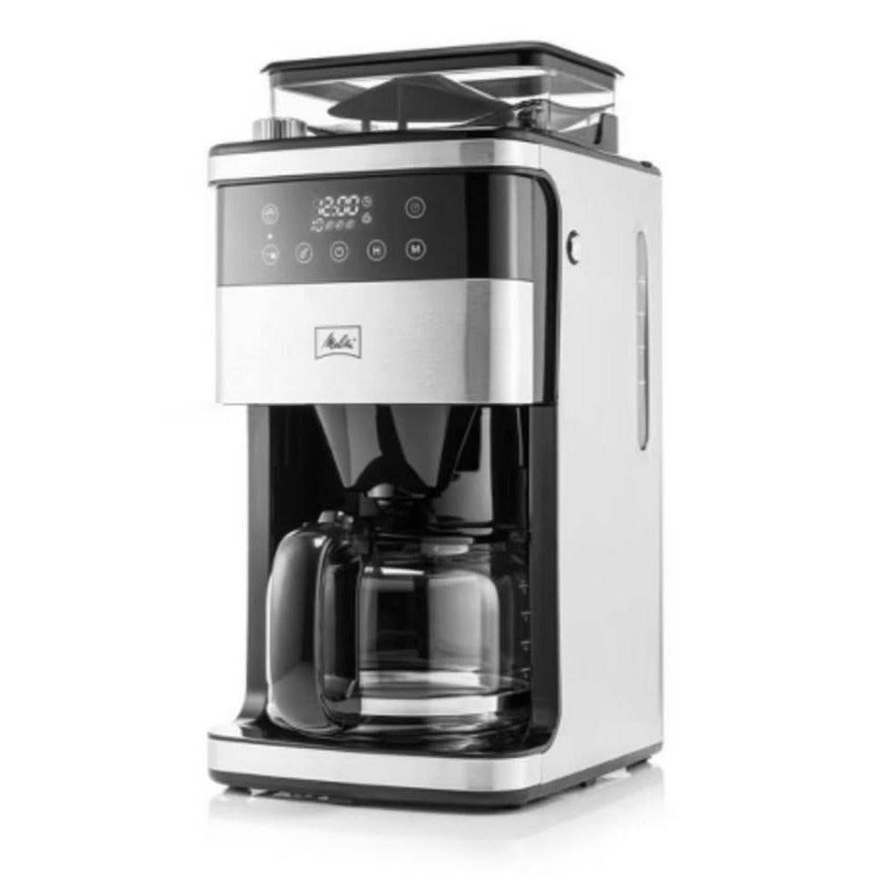 Used like new Melitta Aroma Fresh Plus 10c Drip Coffeemaker with Coffee Grinder: Stainless Steel, Di